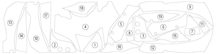 Eazi-Grip Stone Chip Protection Kit | Clear - Gloss | Yamaha YZF-R7 2021>Current - Image 2