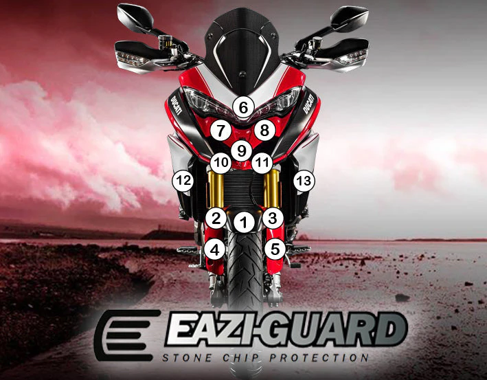 Eazi-Grip Stone Chip Protection Kit | Clear - Matte | Ducati Multistrada 1200/S 2015>2017