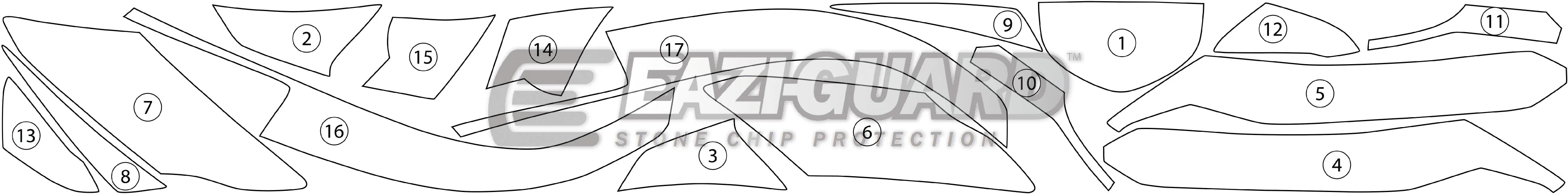 Eazi-Grip Stone Chip Protection Kit | Clear - Matte | Kawasaki ER-6F 2012>2016 - Image 2
