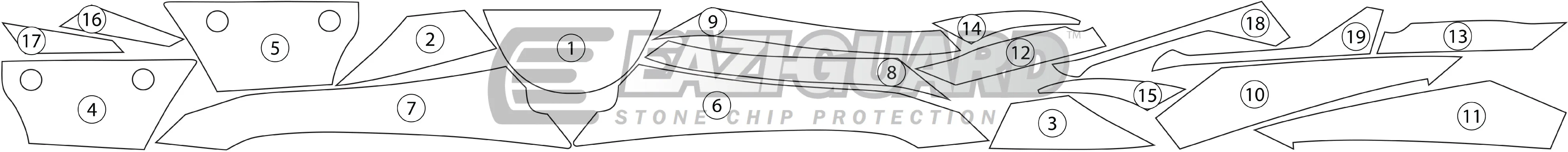Eazi-Grip Stone Chip Protection Kit | Clear - Matte | Kawasaki Z 1000 SX 2017>2024 - Image 2
