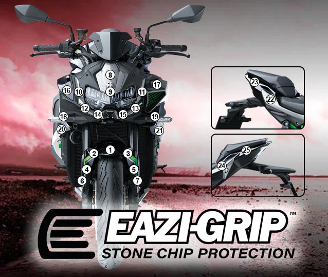 Eazi-Grip Stone Chip Protection Kit | Clear - Matte | Kawasaki Z H2 2020>Current