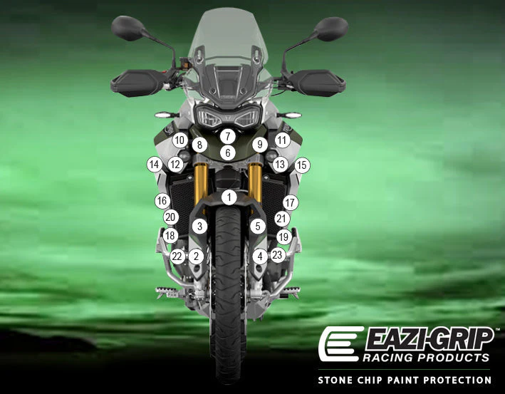 Eazi-Grip Stone Chip Protection Kit | Clear - Matte | Triumph Tiger 900 Rally 2020>2023