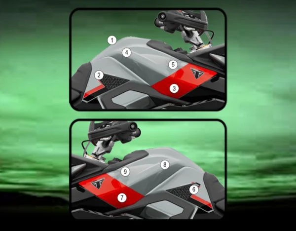 Eazi-Grip Tank Paint Protection Kit | Clear - Gloss | Triumph Tiger 900 GT/GT Pro 2024>Current