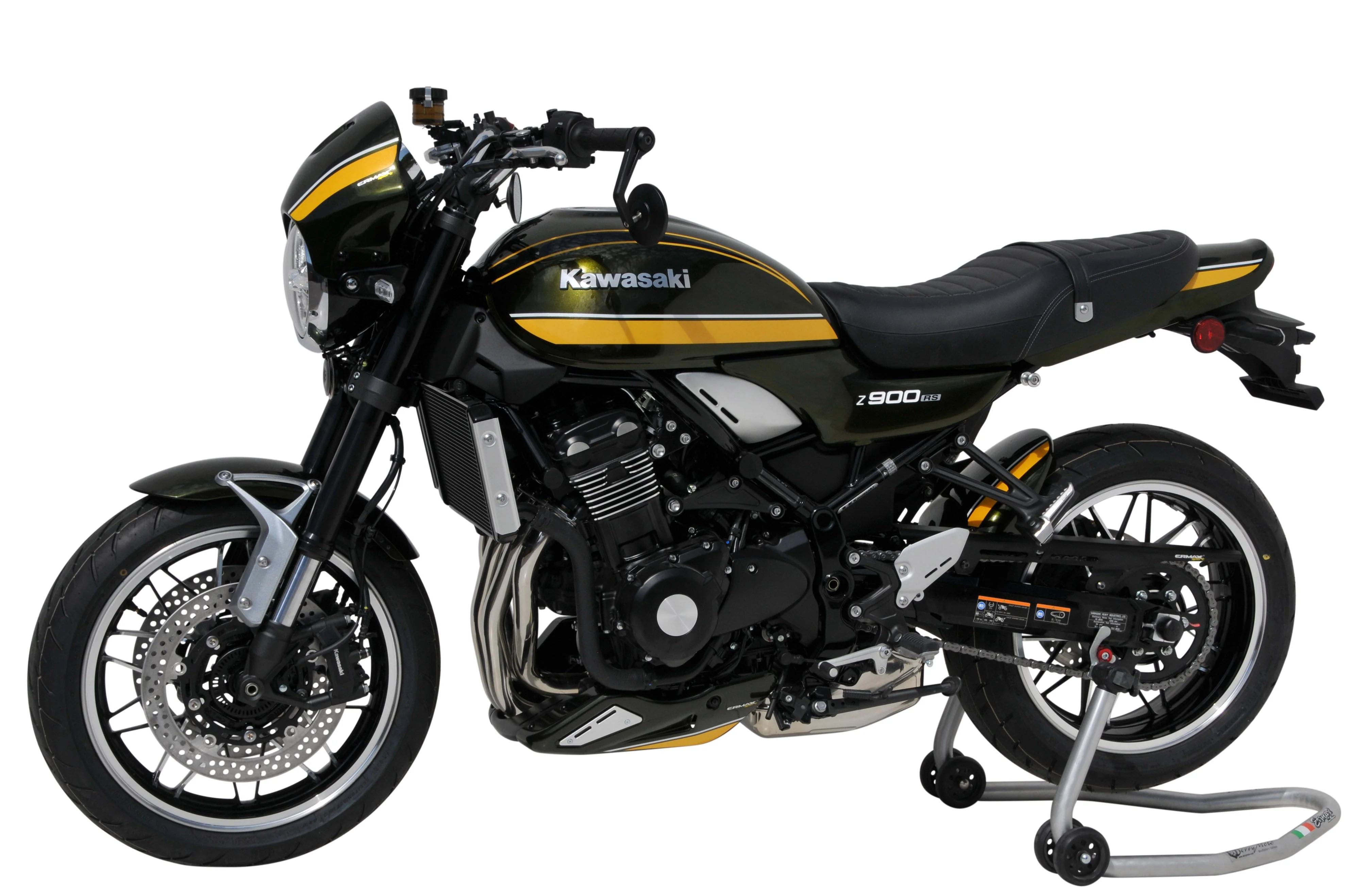 Ermax Belly Pan | Ebony [H8]/Silver/White | Kawasaki Z 900 RS 2017>Current - Image 5