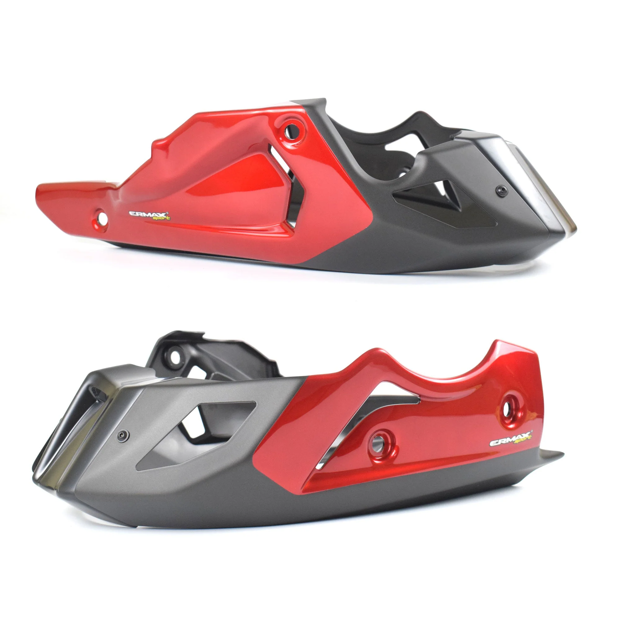 Ermax Belly Pan | Metallic Red/Matte Black (Radical Red/Matte Black) | Yamaha Tracer 700 2016>2019