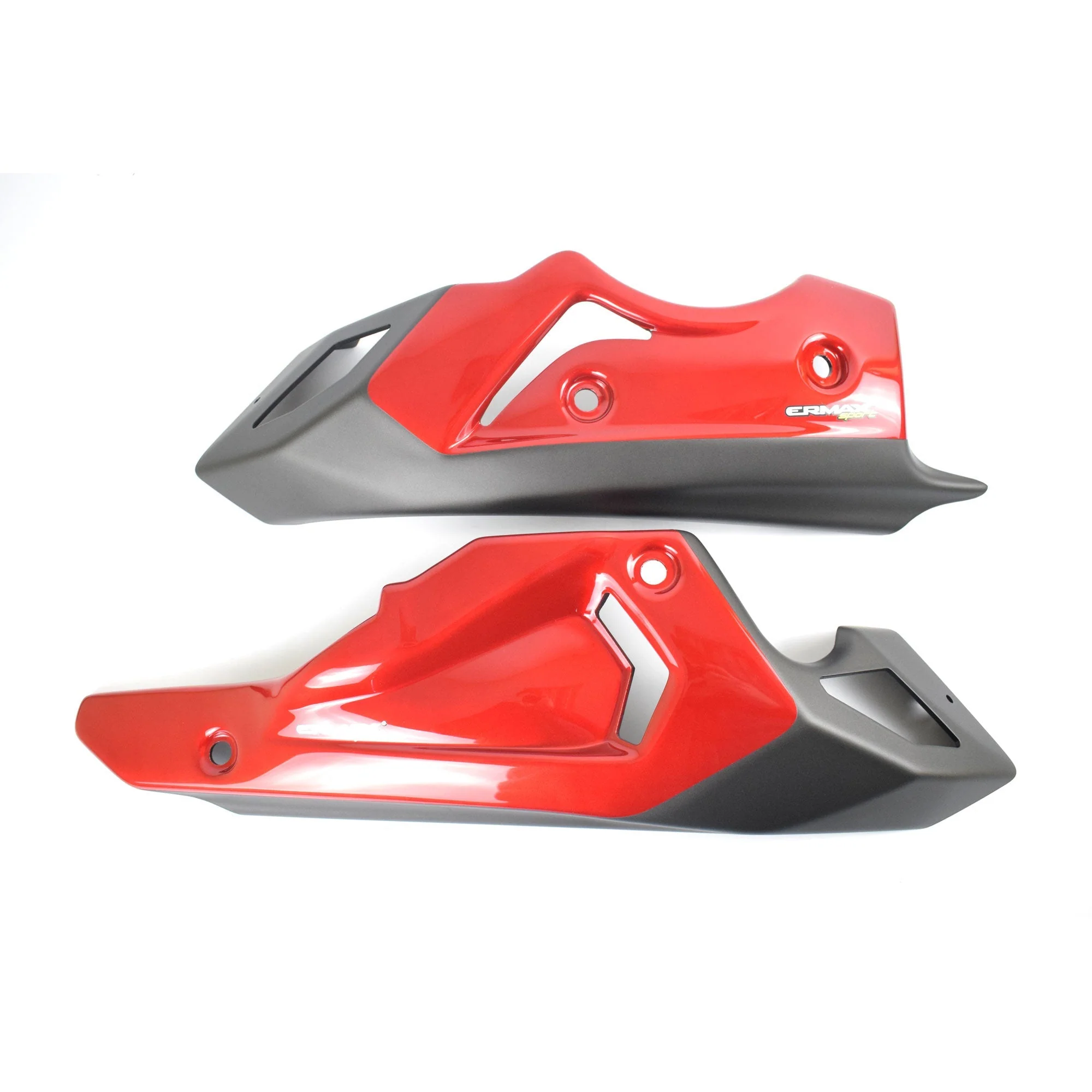 Ermax Belly Pan | Metallic Red/Matte Black (Radical Red/Matte Black) | Yamaha Tracer 700 2016>2019 - Image 3