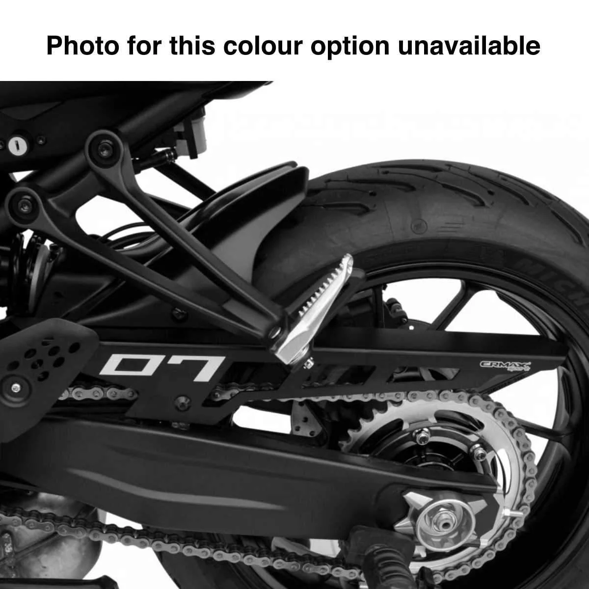 Ermax Hugger with Aluminium Chainguard | Tech Black [mdnm6] | Yamaha MT-07 2021>2024 - Image 5