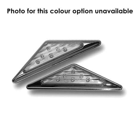 Ermax Mini LED Indicators Triangular | Orange with Black Trim