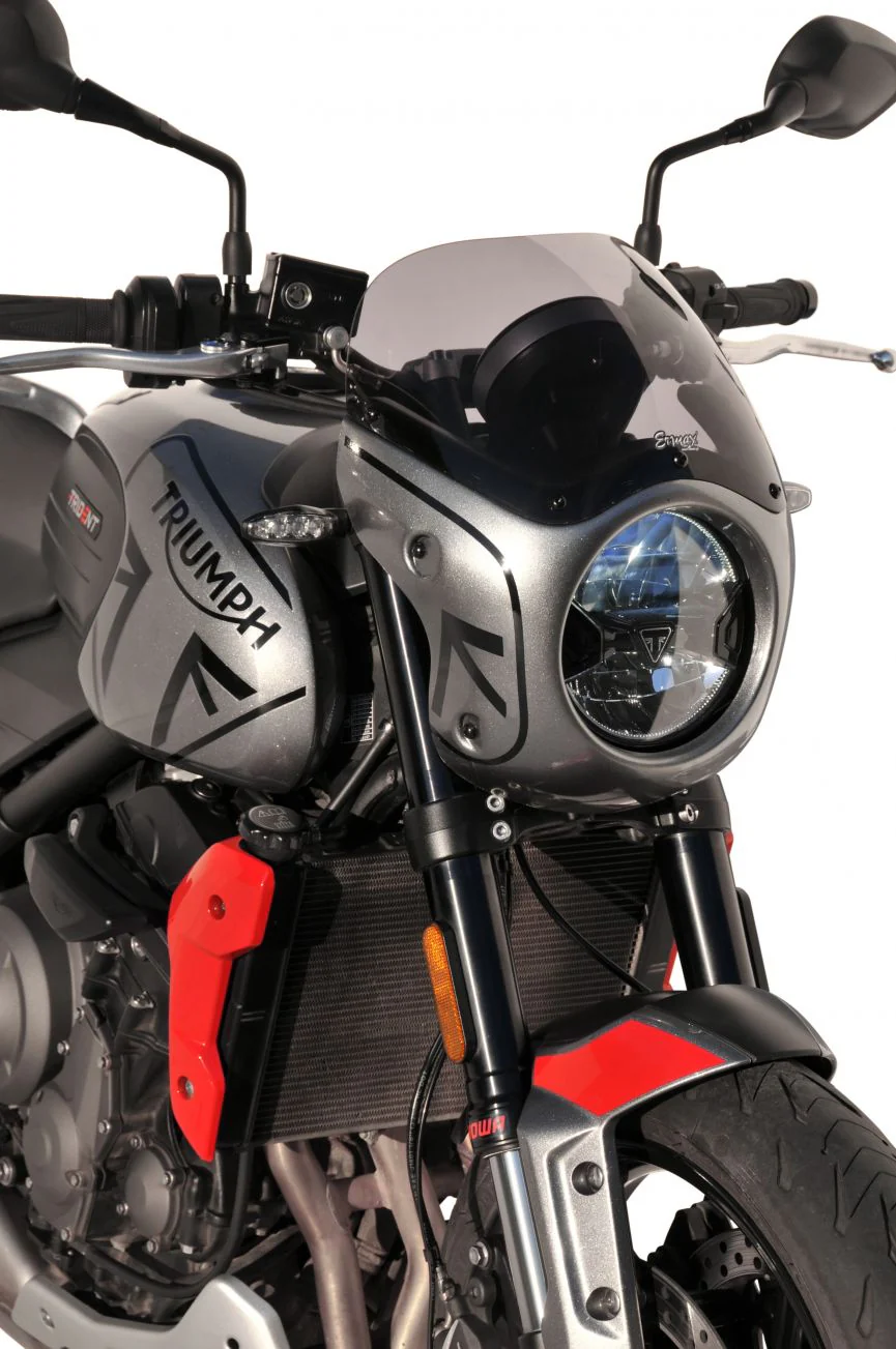 Ermax Nose Fairing | Silver Ice/Jet Black [pg] | Triumph Trident 660 2021>Current - Image 2
