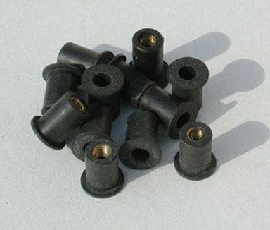 Ermax Rubber Insert Kit M5 x 10 | Black