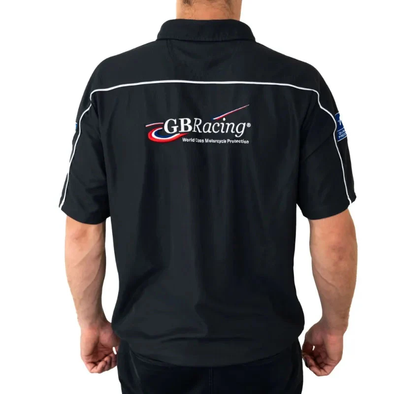 GBRacing Men's Tech Polo | Dark Grey - Image 2