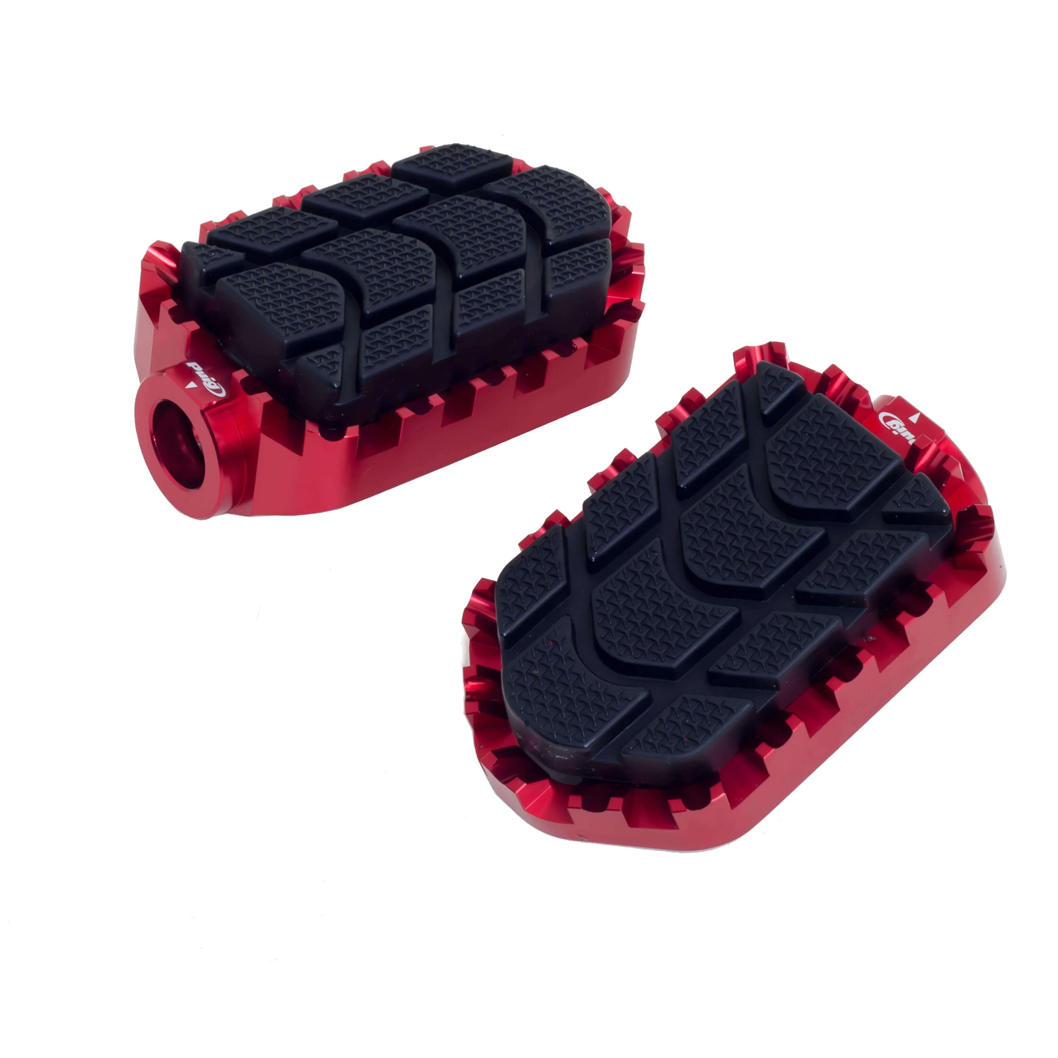Puig Enduro Footpegs | Red
