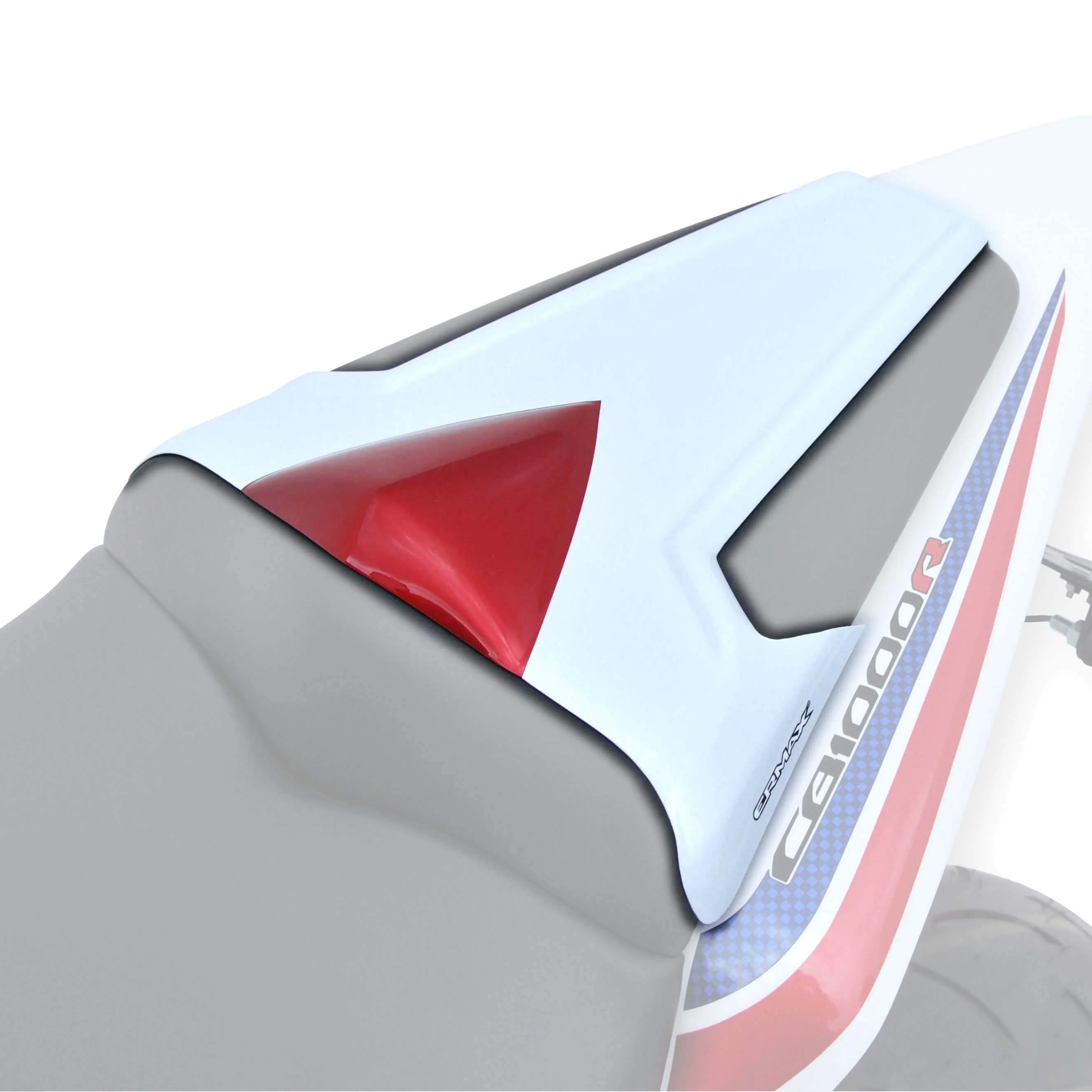 Ermax Seat Cowl | Metallic White/Metallic Red (Pearl Stardust White/Pearl Sienna Red) | Honda CB 1000 R 2011>2017