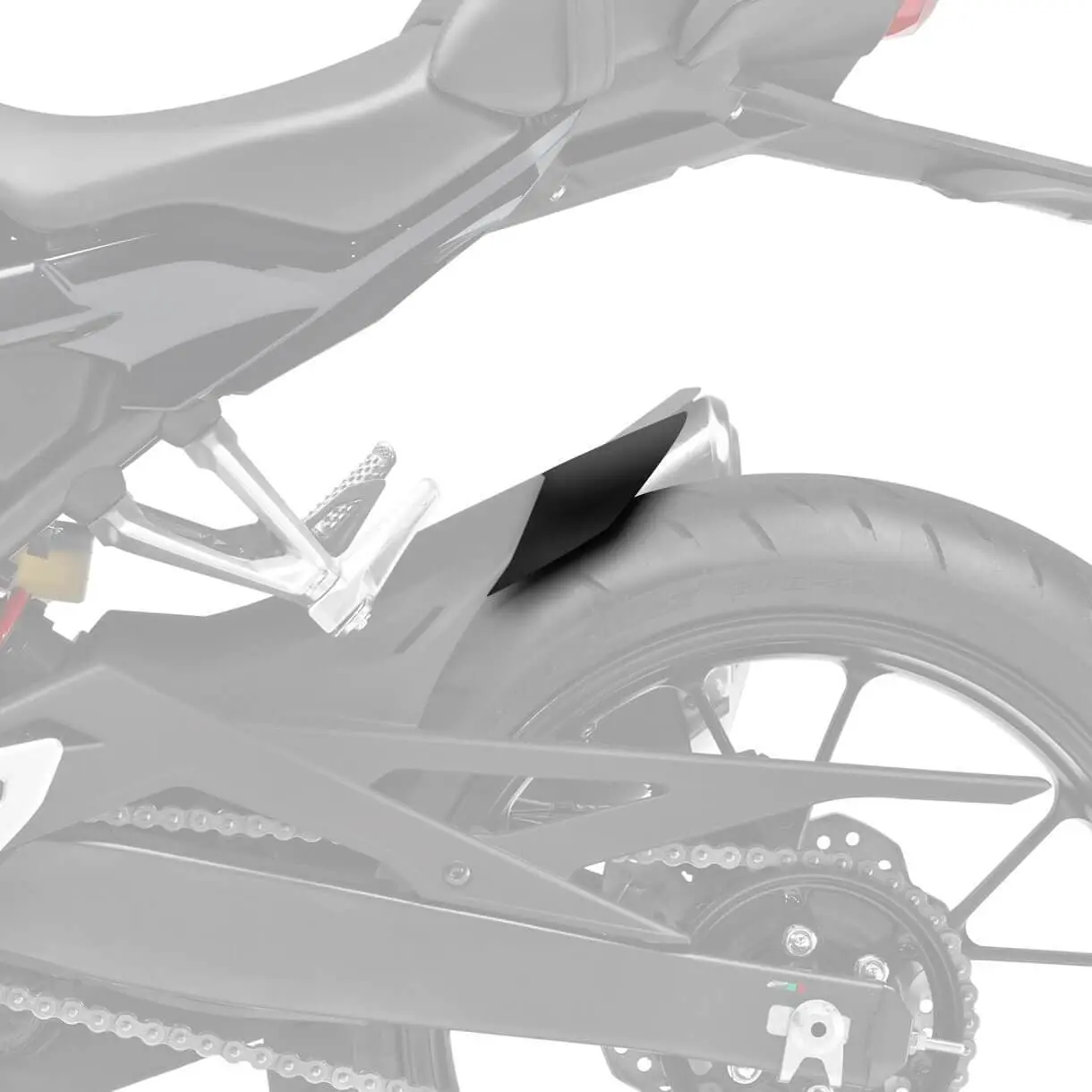 Pyramid Hugger Extension | Matte Black | Honda CB 125 R 2018>Current - Image 4