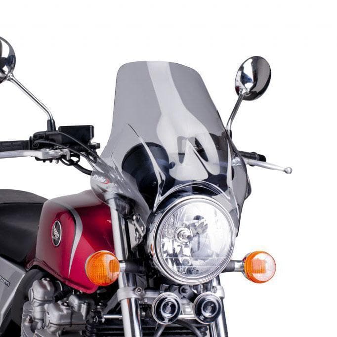 Puig Touring Screen with Visor | Light Smoke | Honda CB 1300 S 2005>2013 - Image 2