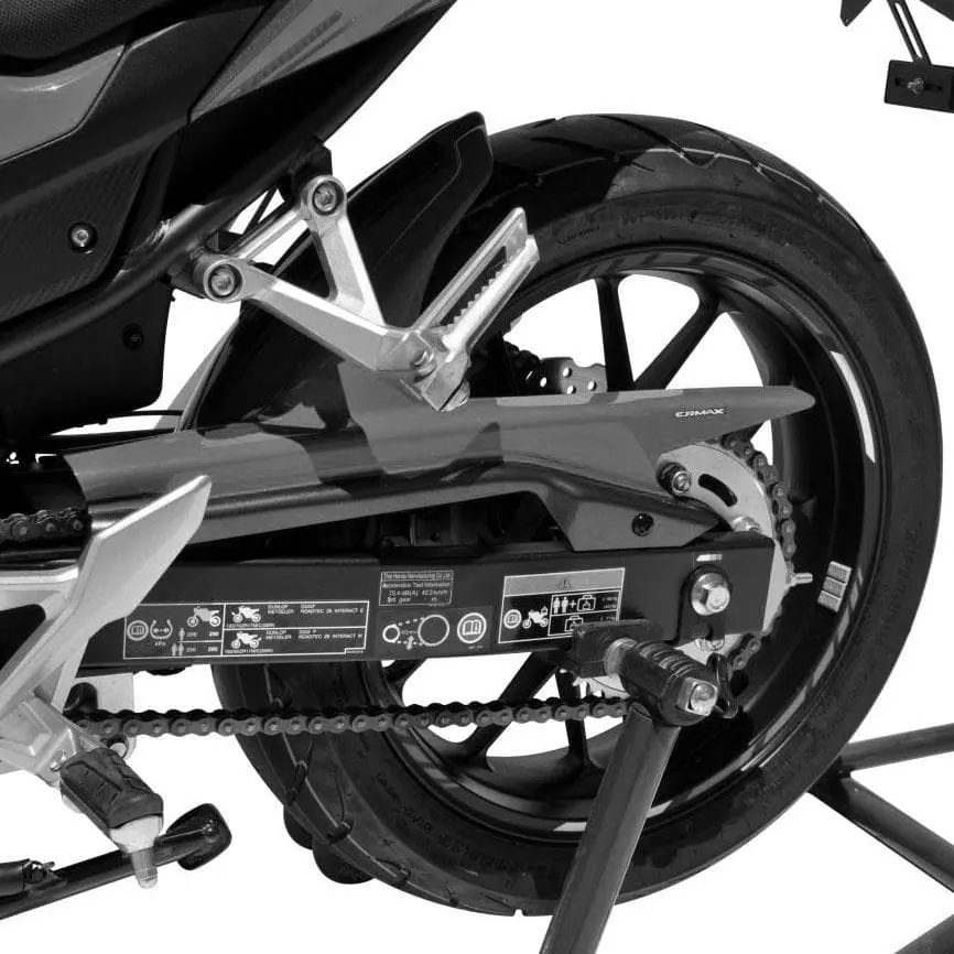 Ermax Hugger | Matte Black/Gloss Red (Graphite Black/Millenium Red) | Honda CB 500 F 2016>2018 - Image 2