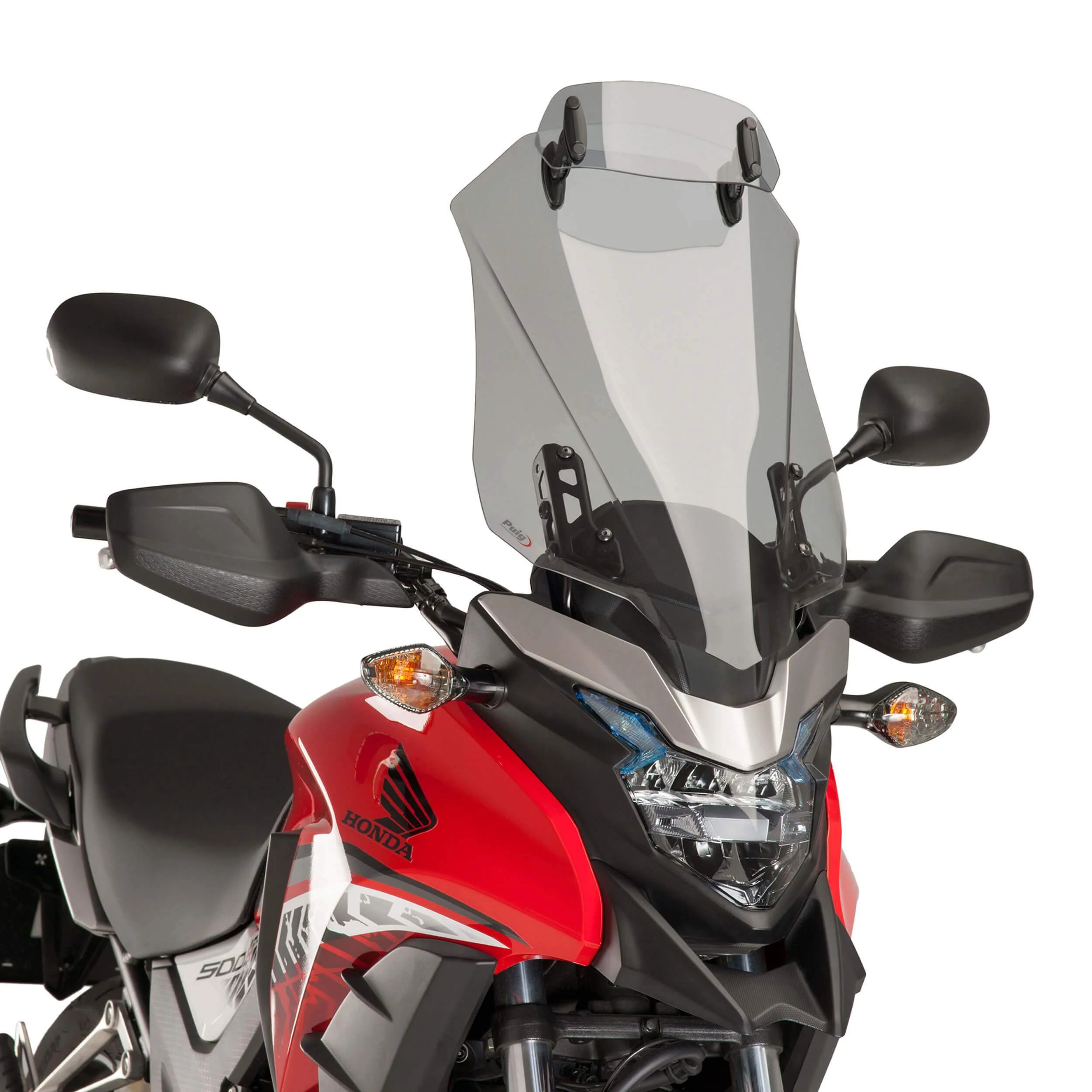 Puig Touring Screen with Visor | Light Smoke | Honda CB 500 X 2016>2024 - Image 2