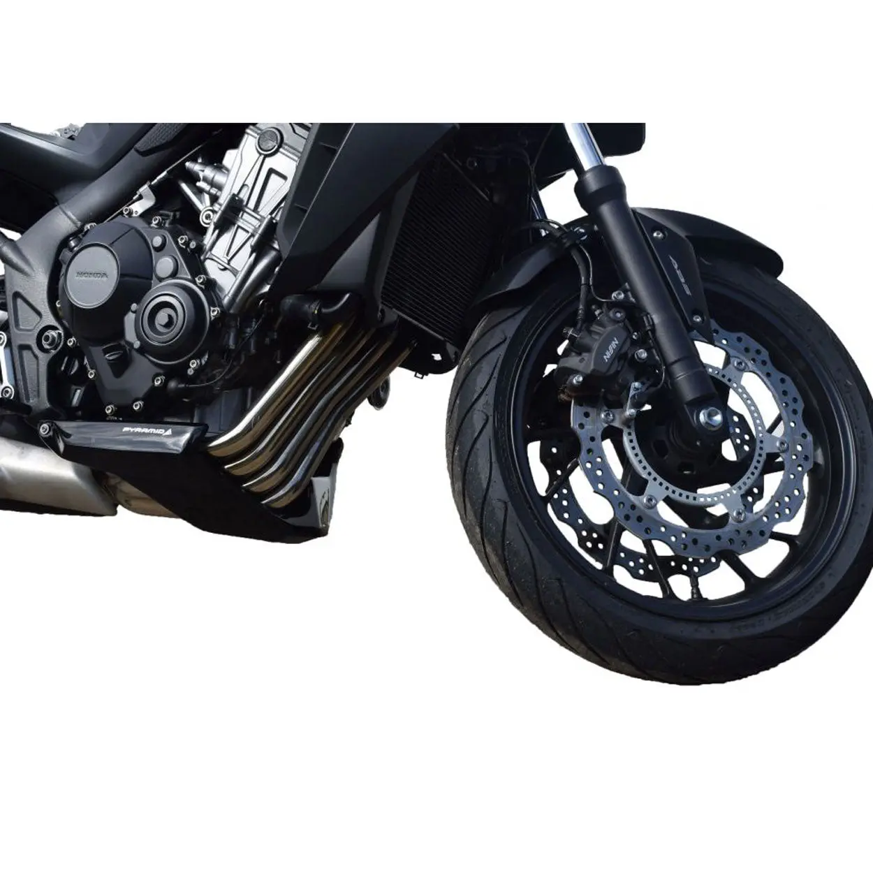 Pyramid Belly Pan | Gloss Black | Honda CB 650 F 2014>2018 - Image 2