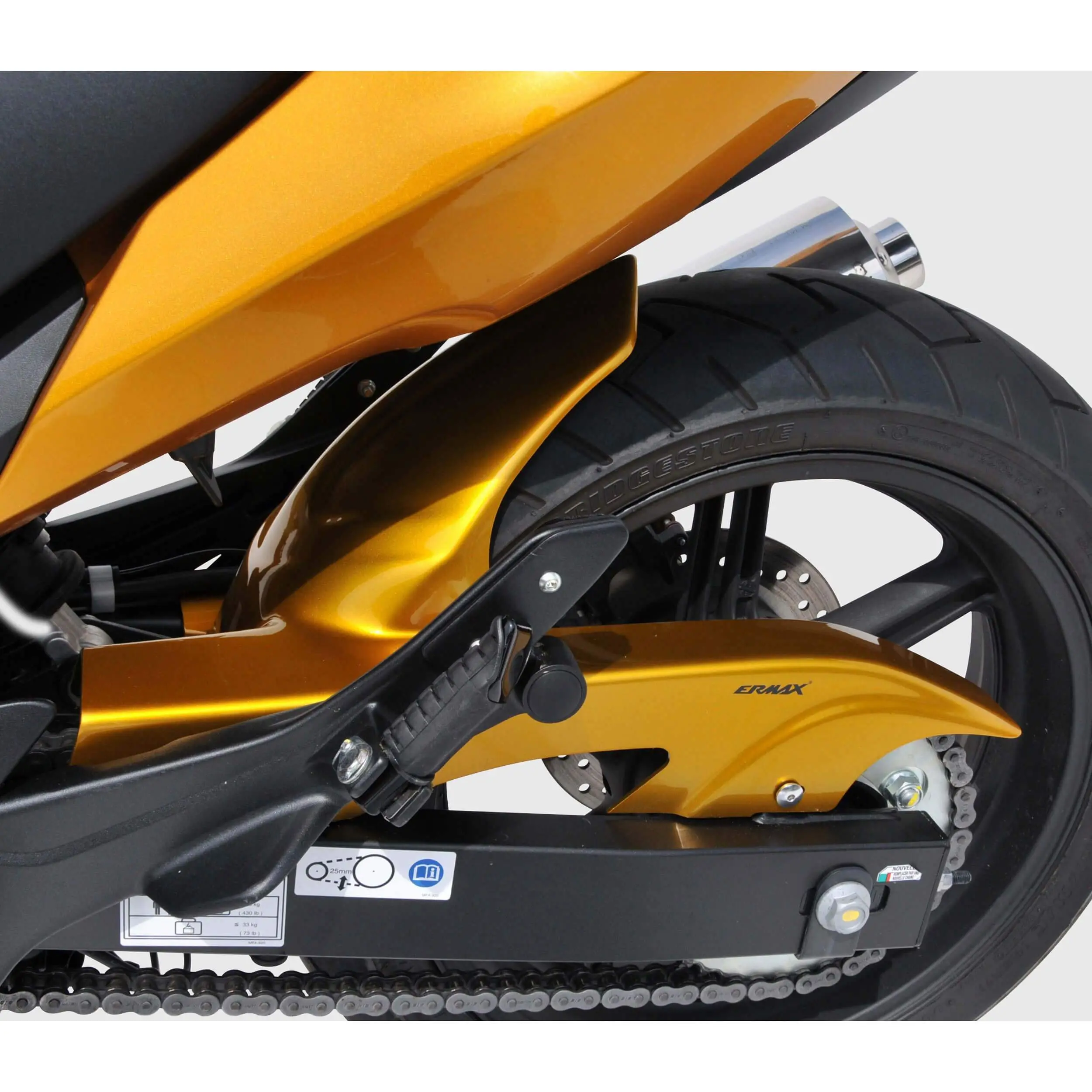 Ermax Hugger | Metallic Yellow (Pearl Amber Yellow) | Honda CBF 1000 FA 2010>2012 - Image 2