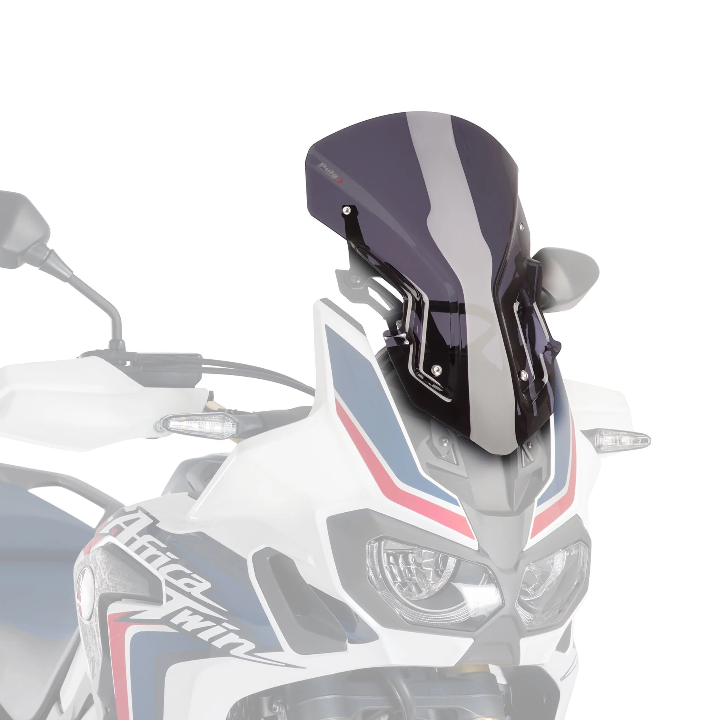 Puig Adjustable Racing Screen | Dark Smoke | Honda CRF 1000 L Africa Twin Adventure Sports 2018>2019