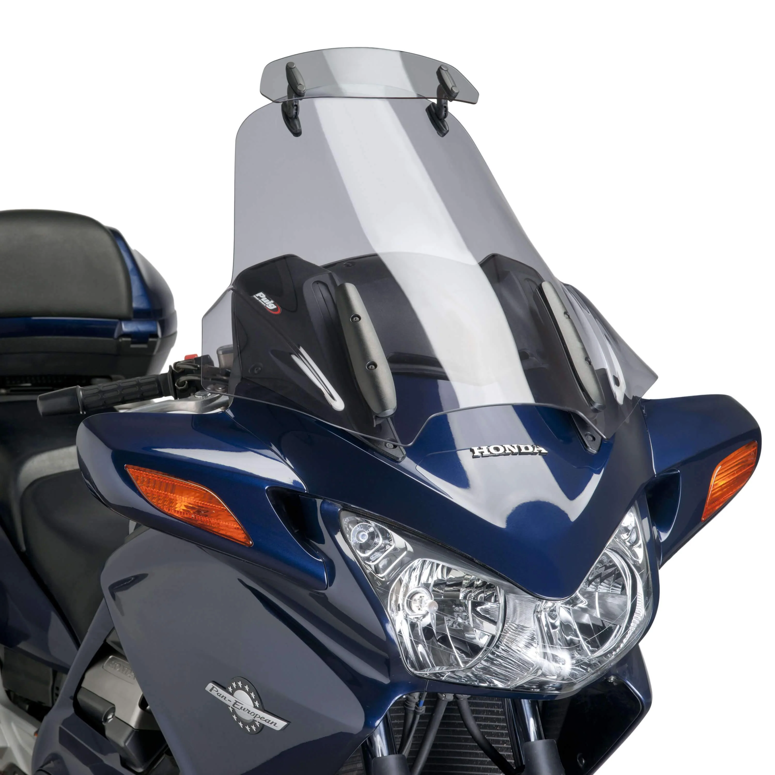 Puig Touring Screen with Visor | Light Smoke | Honda ST 1300 2002>2013 - Image 2