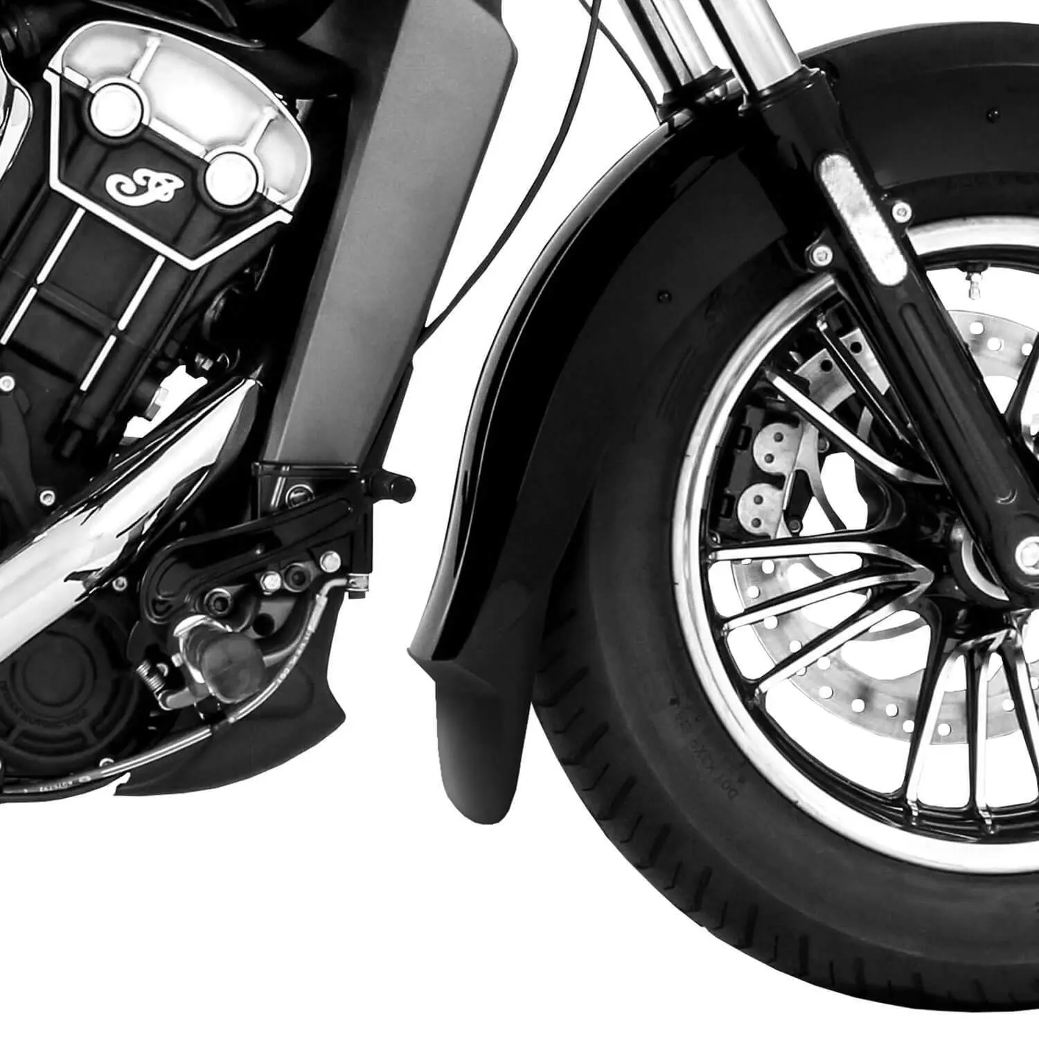 Pyramid Extenda Fenda | Matte Black | Indian Scout 2015>Current - Image 2