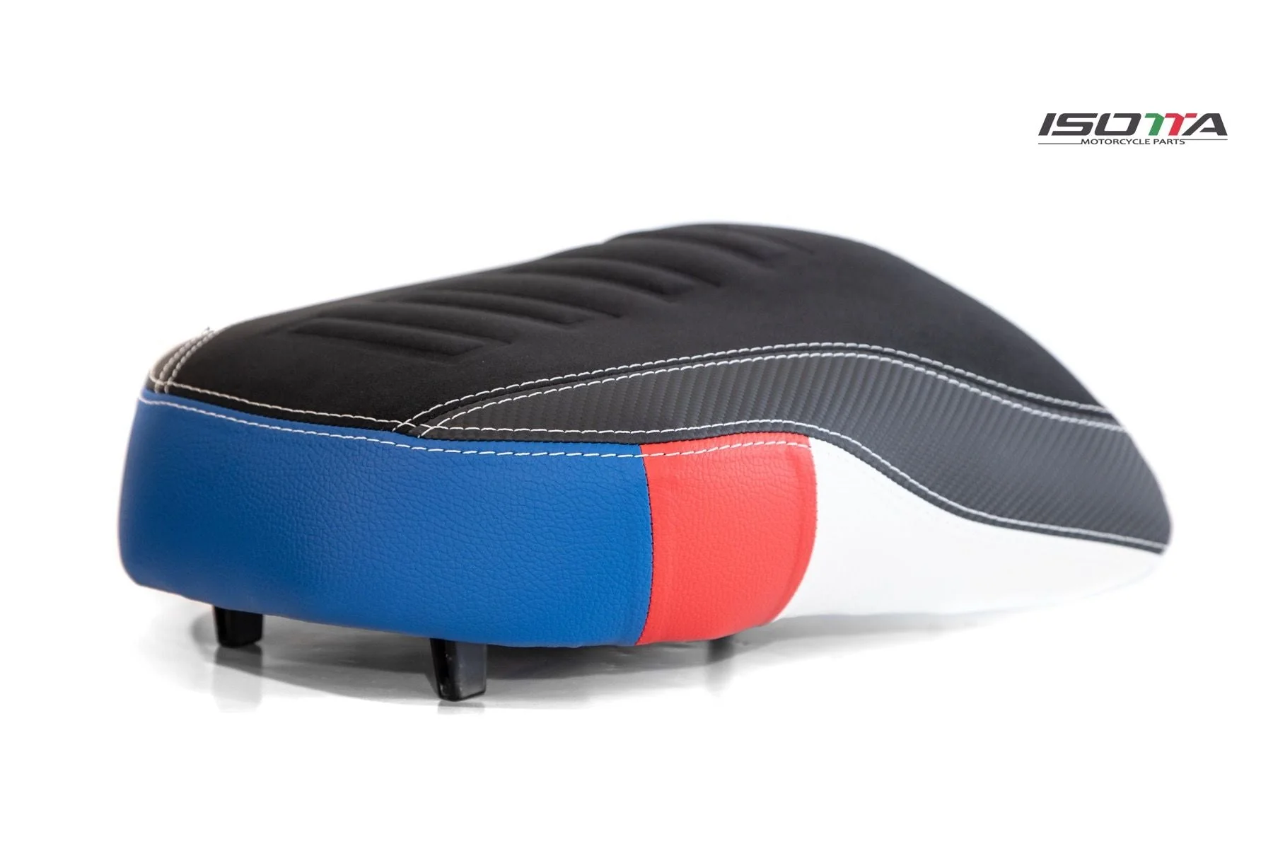 Isotta Comfort Pillion Seat | Black/White/Red/Blue - HP | BMW R 1200 GS Adventure 2013>2019
