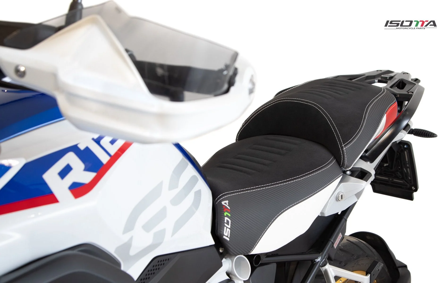 Isotta Comfort Riders Seat | Black/White/Red/Blue - HP | BMW R 1250 GS incl. Adventure 2019>2023 - Image 4