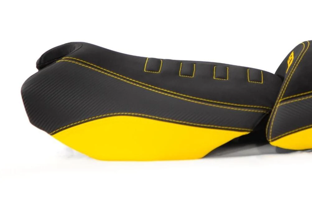 Isotta Comfort Riders Seat - Lowered | Black/Yellow - 40th Anniversary | BMW R 1250 GS incl. Adventure 2019>2023 - Image 2