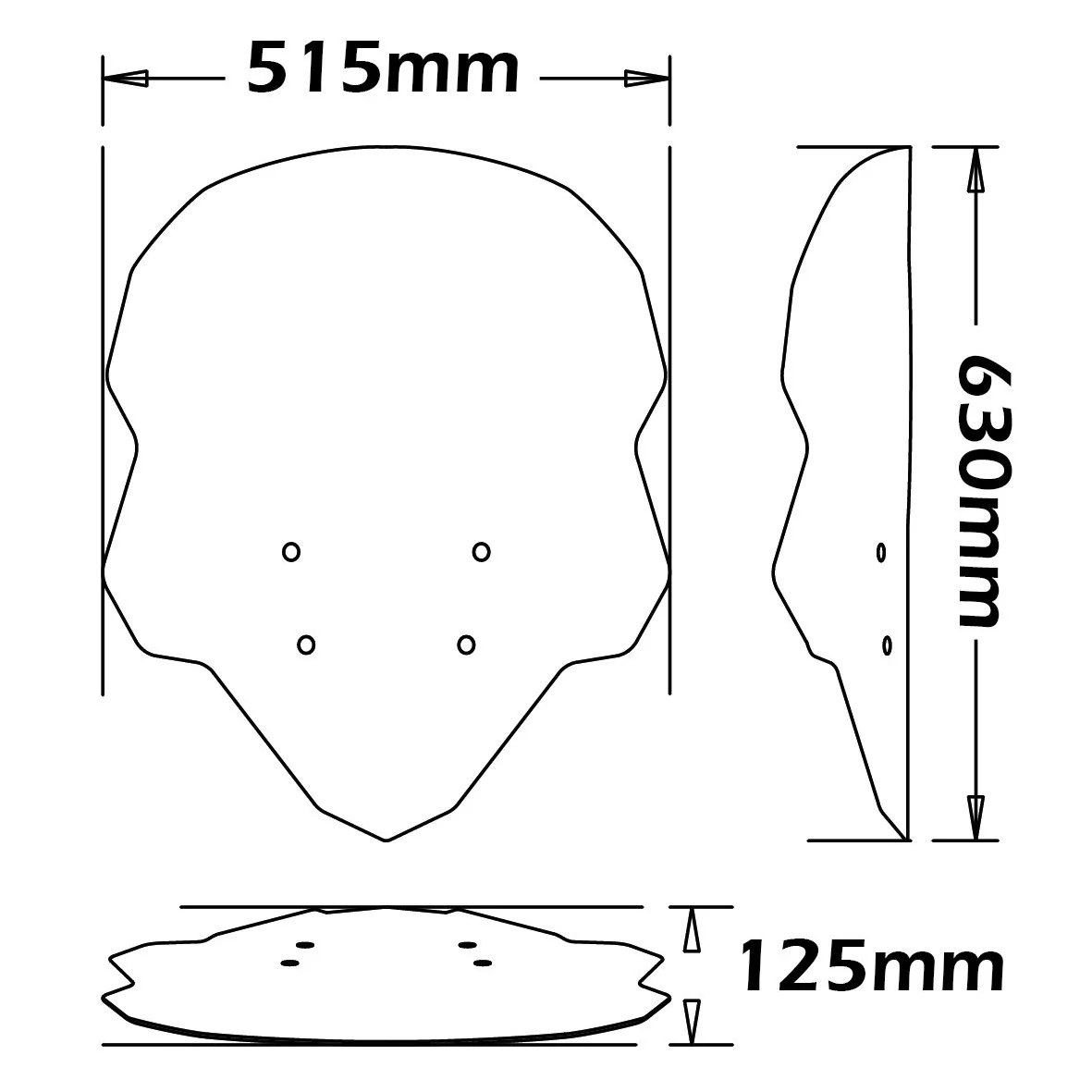 Isotta Height Adjustable Screen | Clear | Quadro 3, S, 4, Qooder, QV3 - Image 4