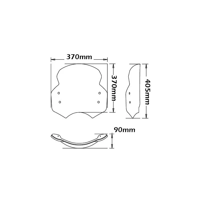 Isotta High Screen | BMW R 1200 R NINE - T 2015 - 2020 - Image 2