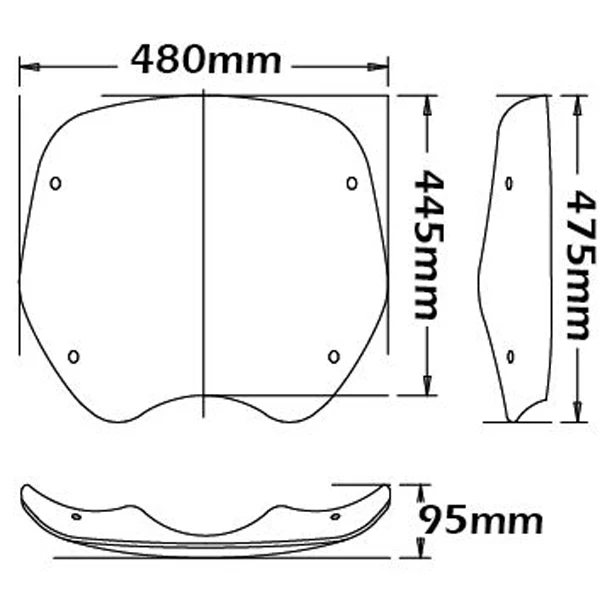 Isotta High Screen | Clear | BMW R 1200 C - Image 2