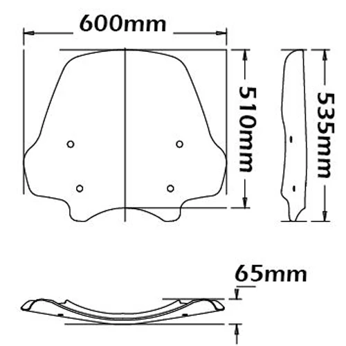 Isotta High Screen | Clear | BMW R 1200 R 2011 - 2014 - Image 3