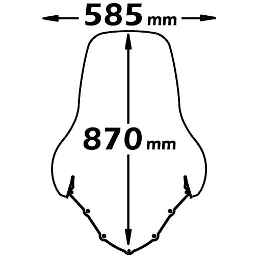 Isotta High Screen | Clear | Burgman 125-150 2002-2006