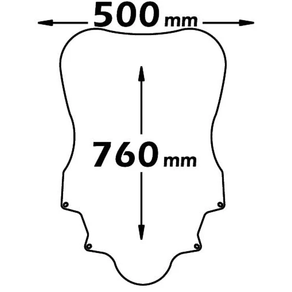 Isotta High Screen | Clear | Honda Silver Wing 2008-2016 - Image 2