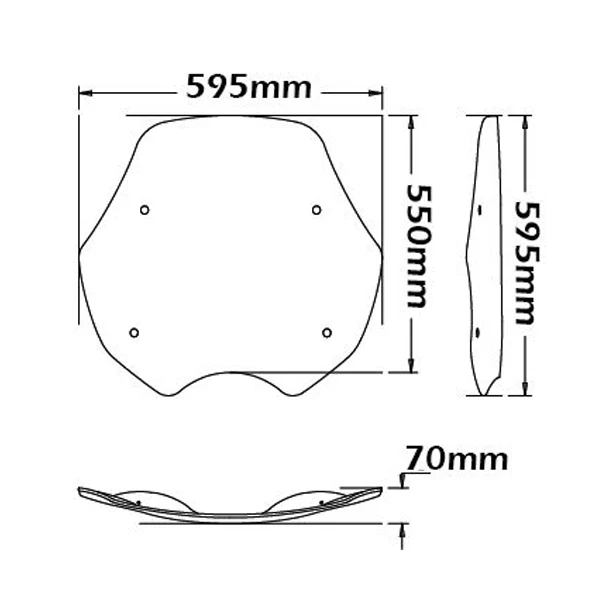 Isotta High Screen | Light Smoke | BMW R 850-1100 R 1994 - 2002 - Image 2