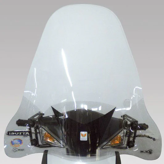 Isotta High Screen with Anti-Sun Refraction | Clear | Kymco Agility Rs with Serigraphy Anti-sun Refraction