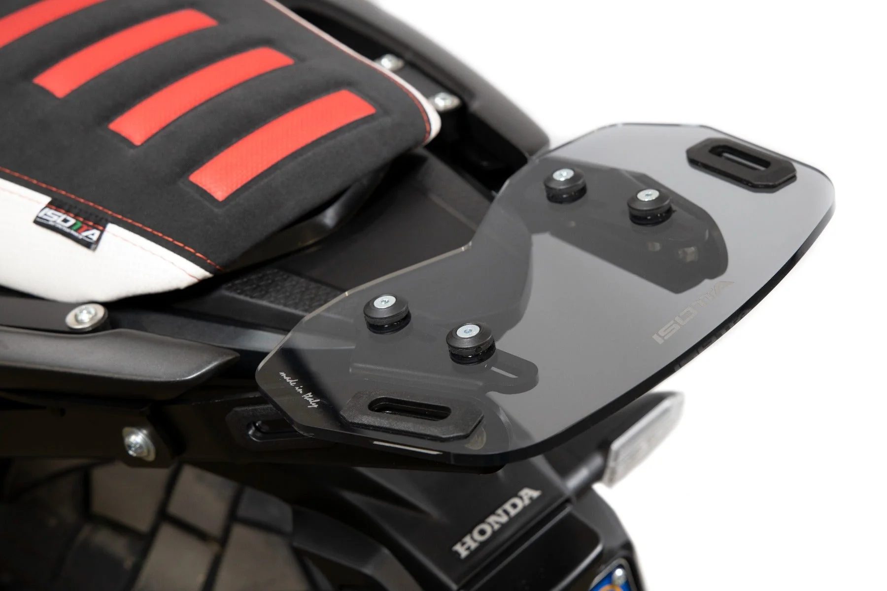 Isotta Luggage Rack - Plexiglass | Light Smoke | Honda CB 500 X 2019>2023 - Image 3
