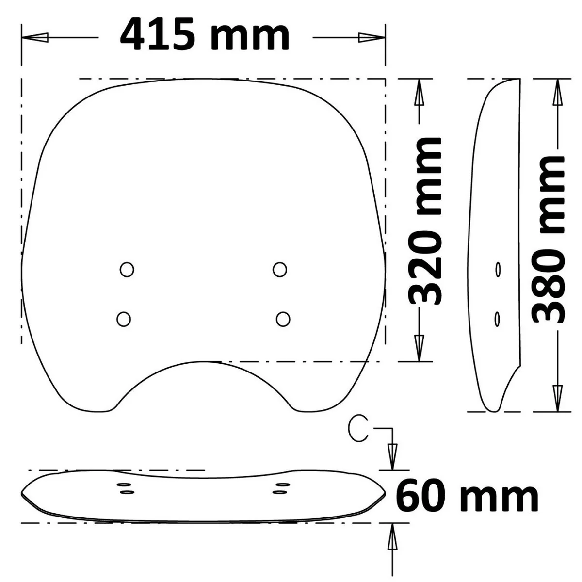Isotta Medium Screen | Benelli Imperiale 400 2019-2024 - Image 9