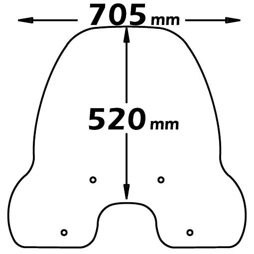 Isotta Medium Screen | Clear | Kymco People 250 2003 - 2005 / YUP 250 2002 - 2005 - Image 2