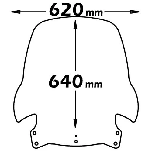 Isotta Medium Screen | Clear | Piaggio X7 125-250 - Image 2