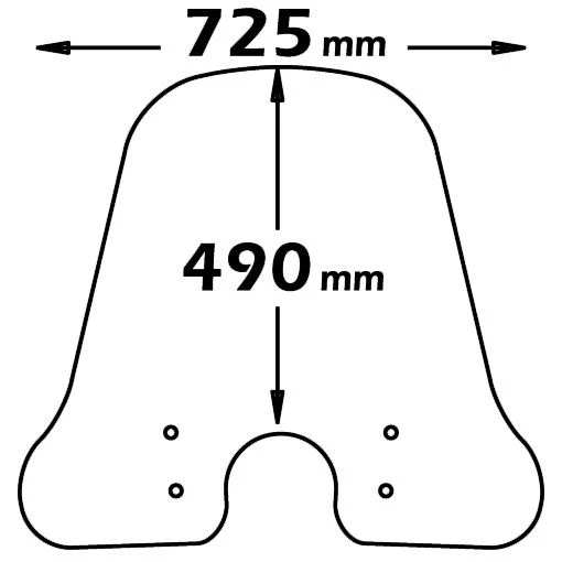 Isotta Medium Screen | Clear | Vespa LX 50-125-150