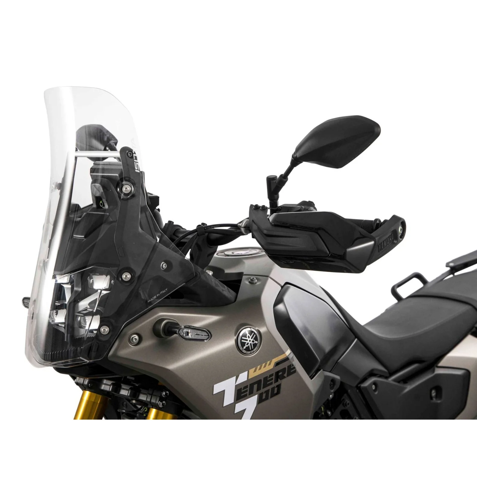 Isotta RSG Impact-Resistant Rally Screen with Headlight Cover | Clear | Yamaha Tenere 700 2025>Current - Image 2