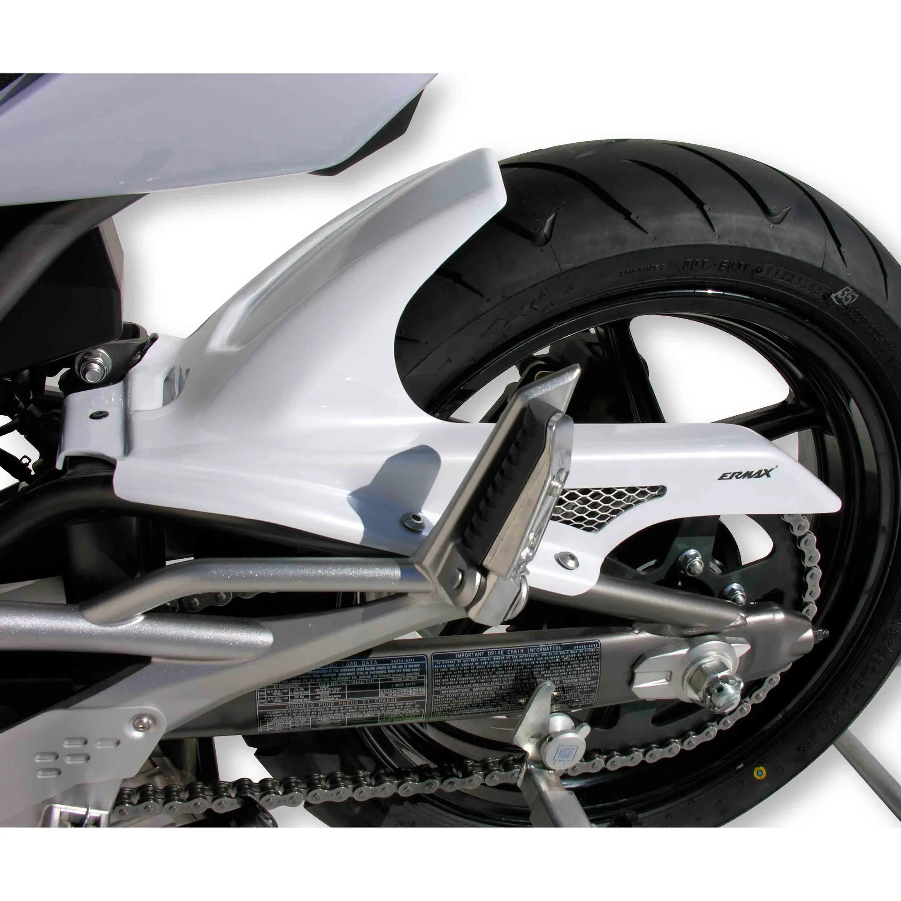 Ermax Hugger | Metallic White (Pearl White) | Kawasaki ER-6N 2011>2011 - Image 2