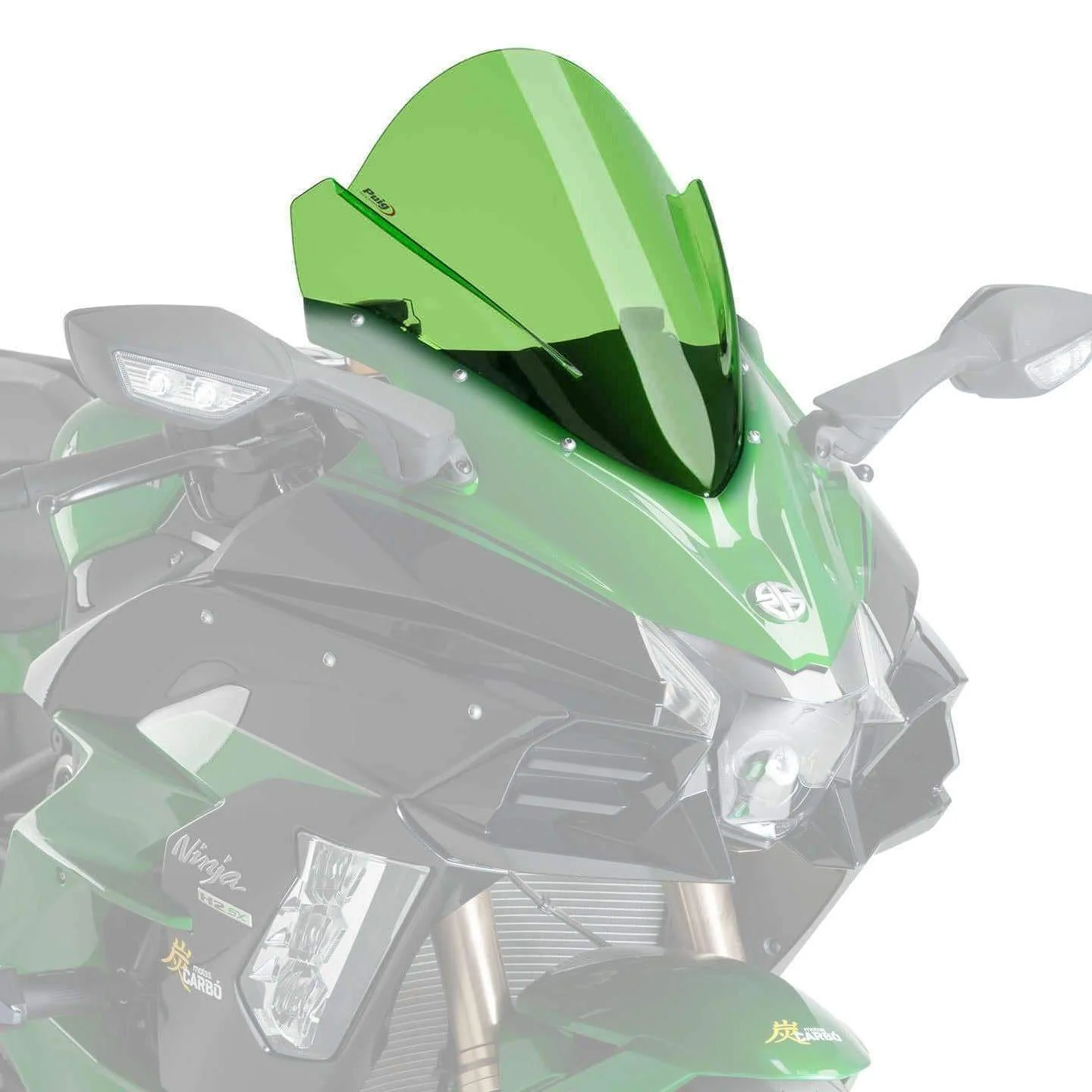 Puig Racing Screen | Green | Kawasaki Ninja H2 SX 2018>2022