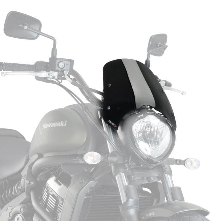 Puig Sport Screen | Black (Opaque) | Kawasaki Vulcan S 2015>Current