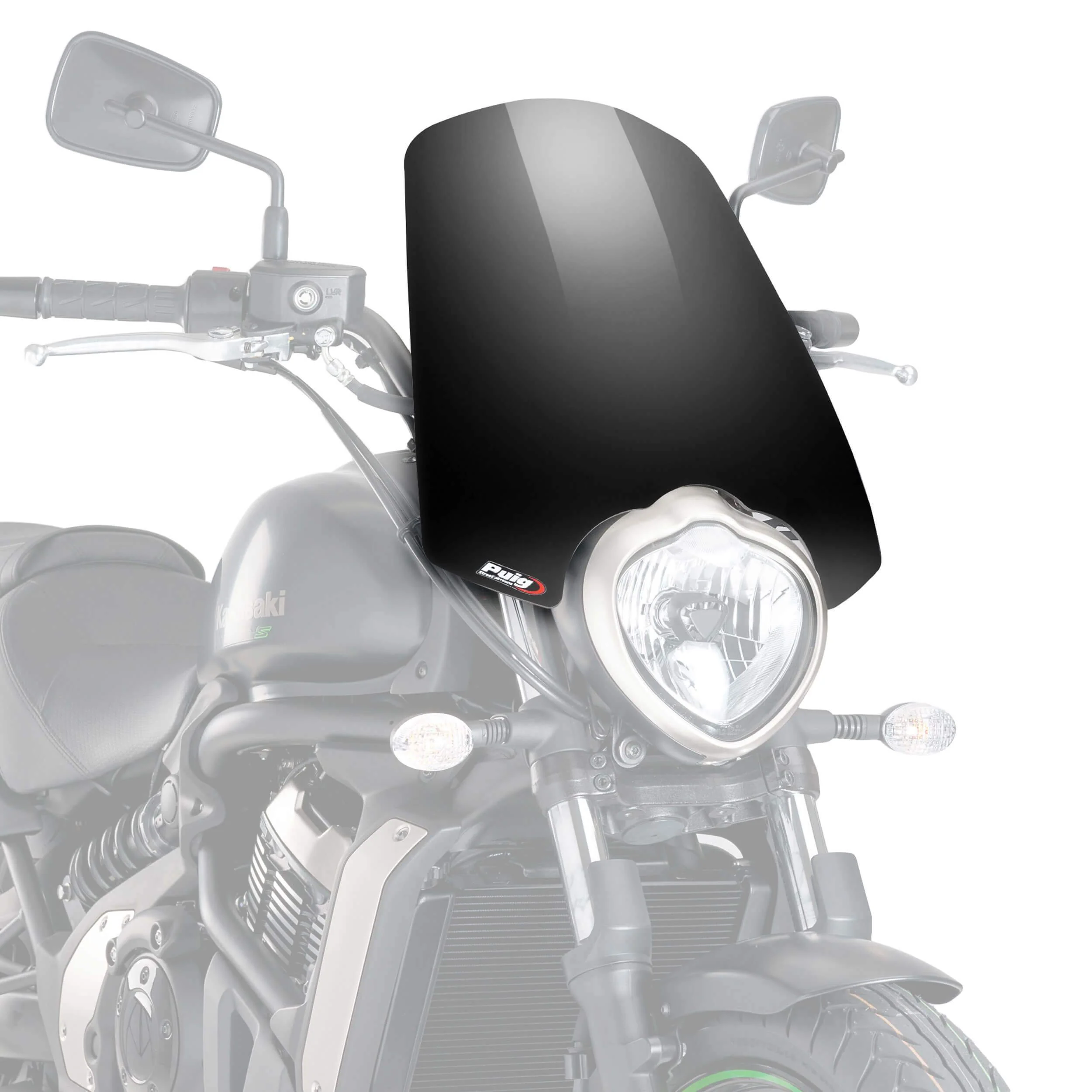 Puig Touring Screen | Black (Opaque) | Kawasaki Vulcan S 2015>Current