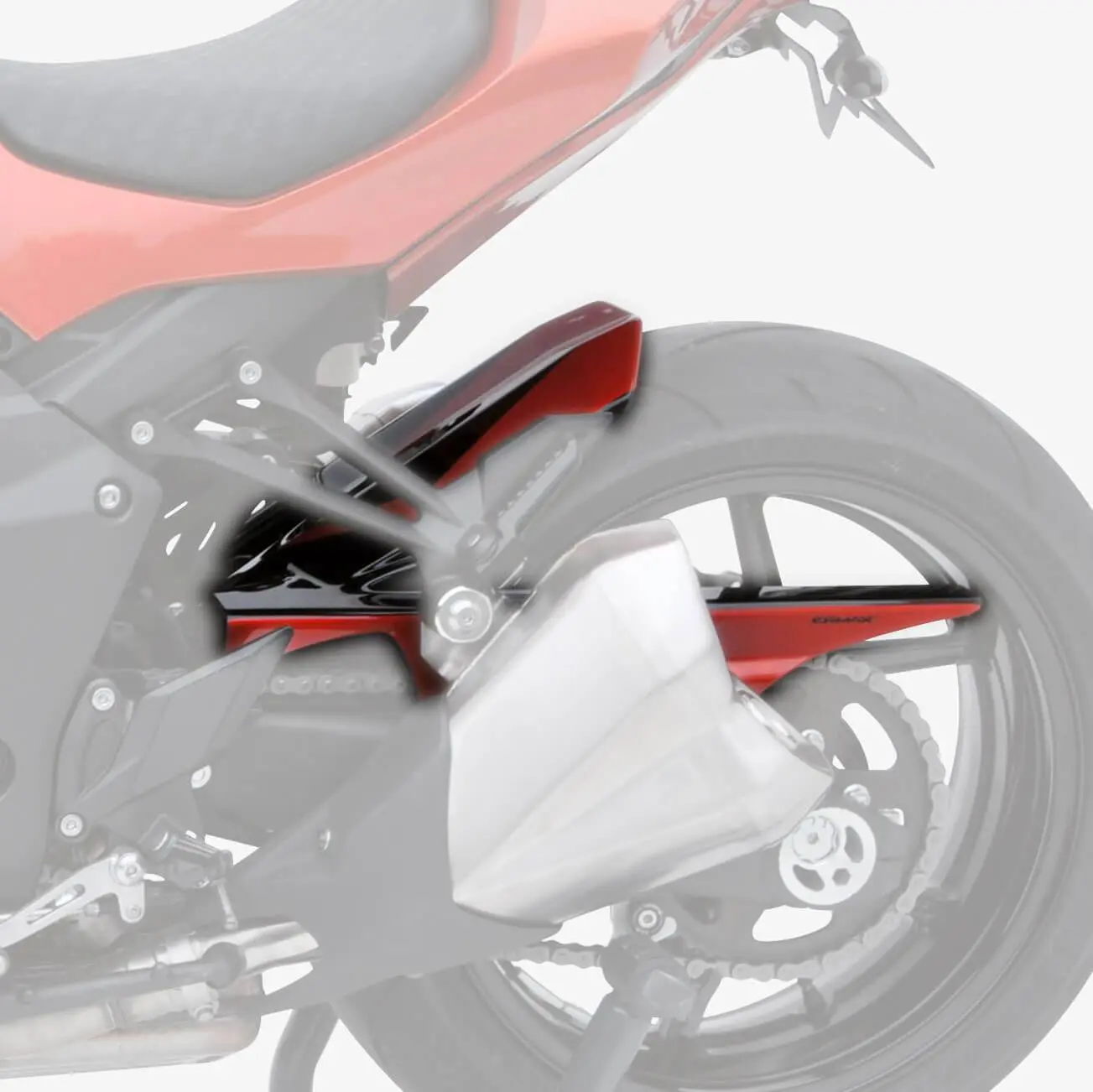 Ermax Hugger | Metallic Orange/Metallic Black (Candy Burnt Orange/Spark Black) | Kawasaki Z 1000 2014>2014 - Image 2
