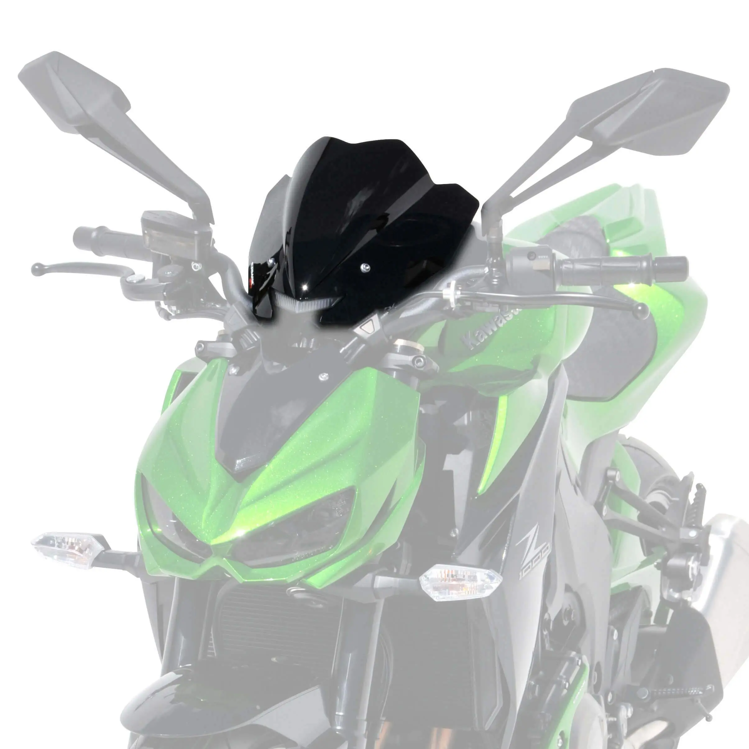 Ermax Sport Screen | Black (Opaque) | Kawasaki Z 1000 2014>Current - Image 2