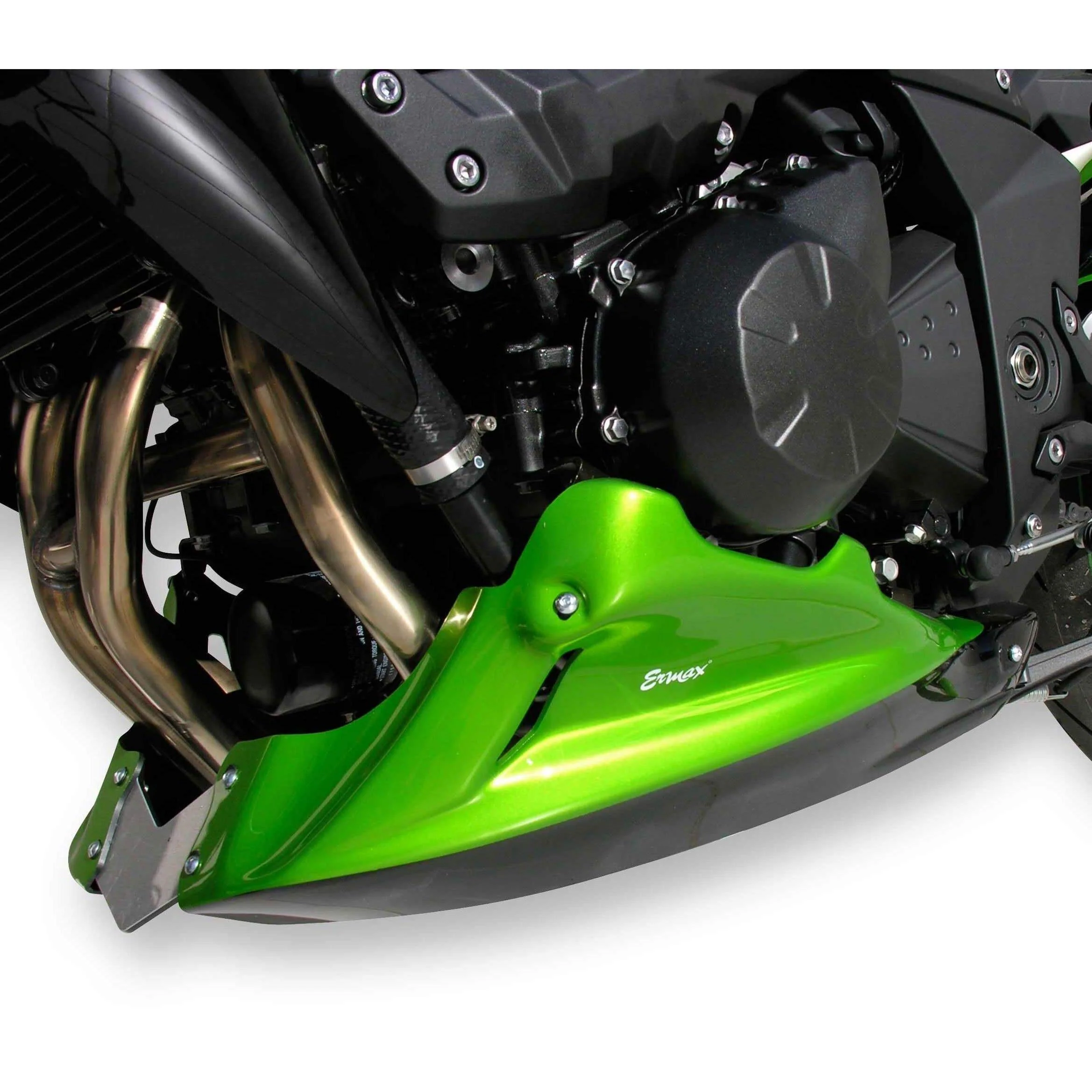 Ermax Belly Pan | Metallic Green/Gloss Black (Candy Lime Green/Ebony Black) | Kawasaki Z 750 R 2011>2011 - Image 2